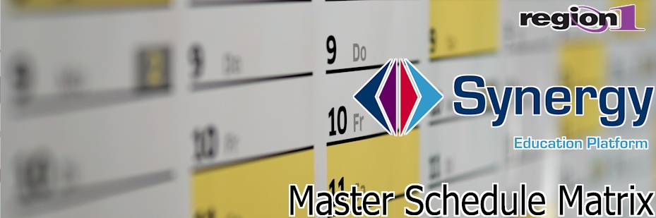MST419 Master Schedule Matrix